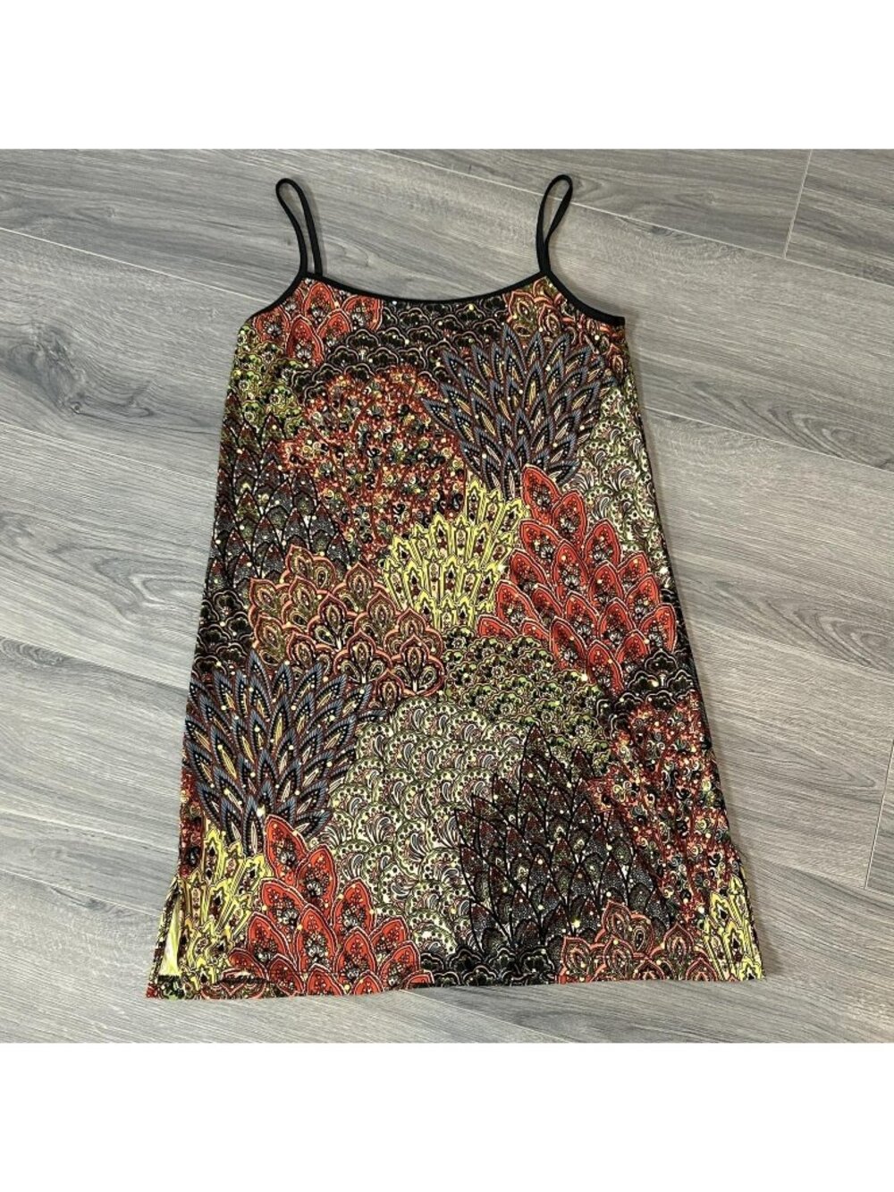 Vintage Y2K Dream Dance Dress Womens Small Sparkle Slip Sundress Boho Grunge